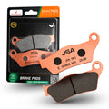 JSA Motorcycle Brake Pads Set, HH Double Aramid Compound, Copper Plate, JSA 181