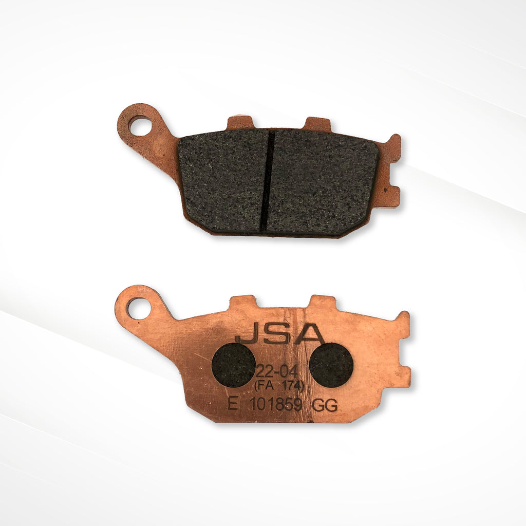 JSA Brake pads set, JSA 174, Rear Pads, JSA-E101859-174 Double Carbon Compound, Copper-Plate.