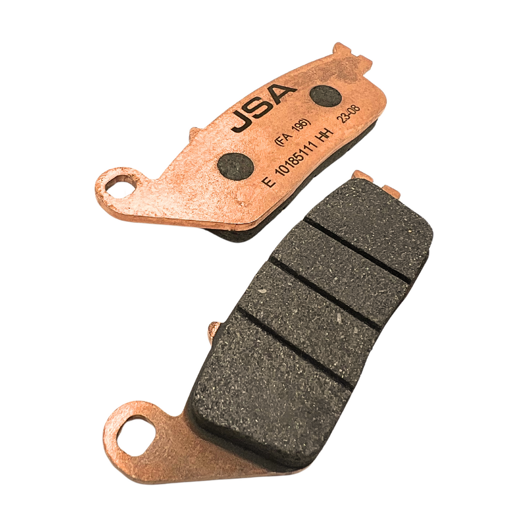 JSA Motorcycle Brake Pads Set, HH Double Carbon Compound, High Performance, Copper Plate, JSA 196