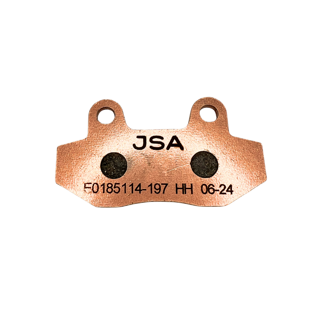 JSA Motorcycle Brake Pads Set, HH Double Aramid Compound, High Performance, Copper Plate, JSA 197