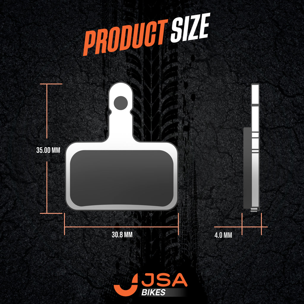 JSAB-1019202, Bycicle Brake Disc Pads, Organic Compound, Copper-Plate