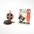 JSAB-1019203, Bycicle Brake Disc Pads, Copper-Plate, Organic Brake Compound
