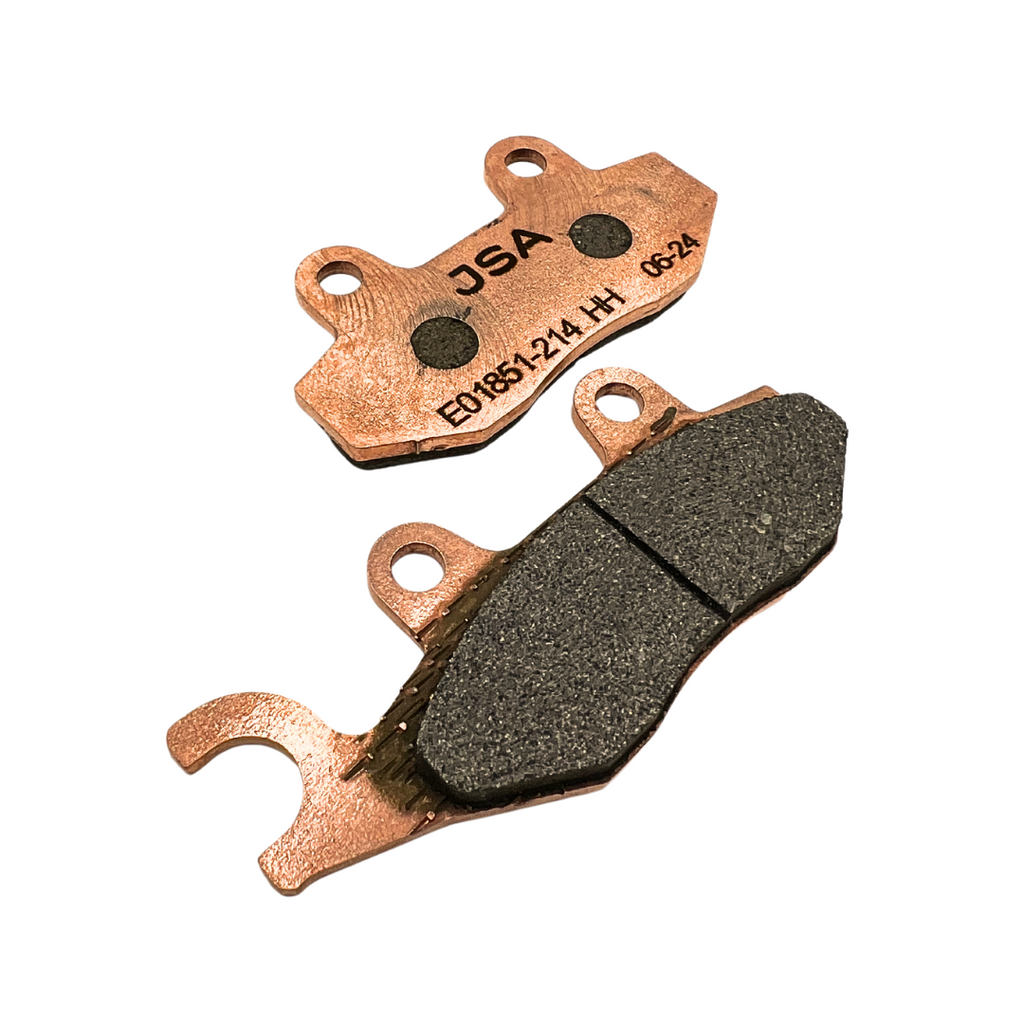 JSA Motorcycle Brake Pads Set, HH Double Aramid Compound, High Performance, Copper Plate, JSA 214