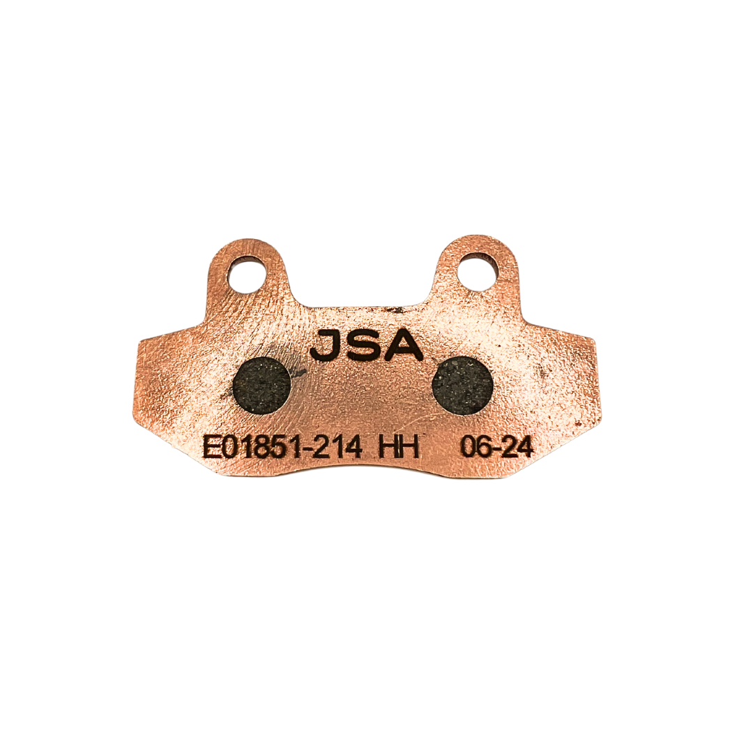 JSA Motorcycle Brake Pads Set, HH Double Aramid Compound, High Performance, Copper Plate, JSA 214