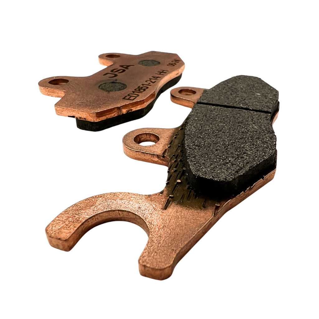 JSA Motorcycle Brake Pads Set, HH Double Aramid Compound, High Performance, Copper Plate, JSA 214