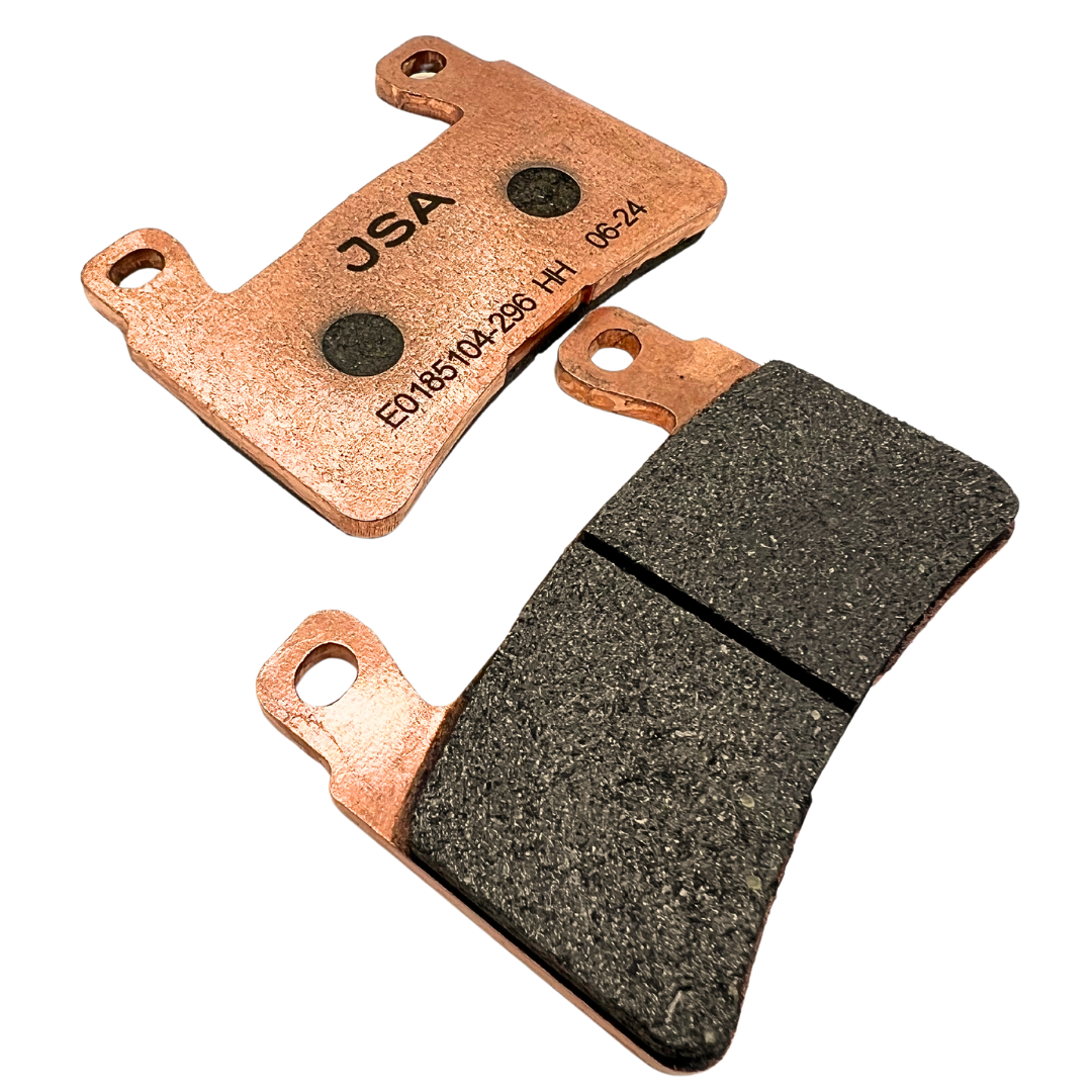 JSA Motorcycle Brake Pads Set, HH Double Carbon Compound, High Performance, Copper Plate, JSA 296