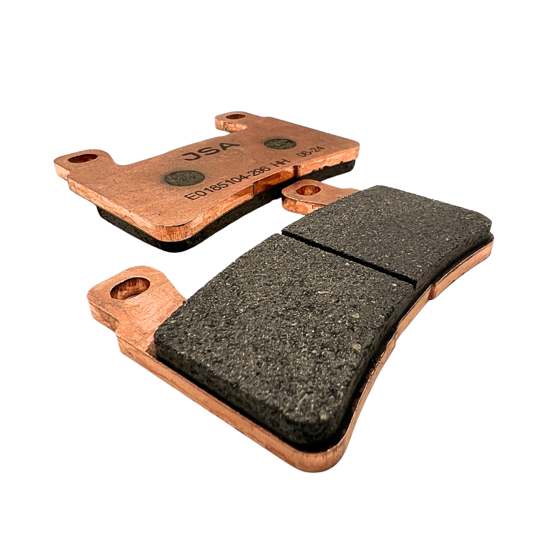 JSA Motorcycle Brake Pads Set, HH Double Carbon Compound, High Performance, Copper Plate, JSA 296
