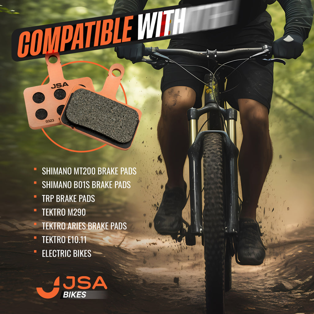 JSAB-1019202, Bycicle Brake Disc Pads, Organic Compound, Copper-Plate