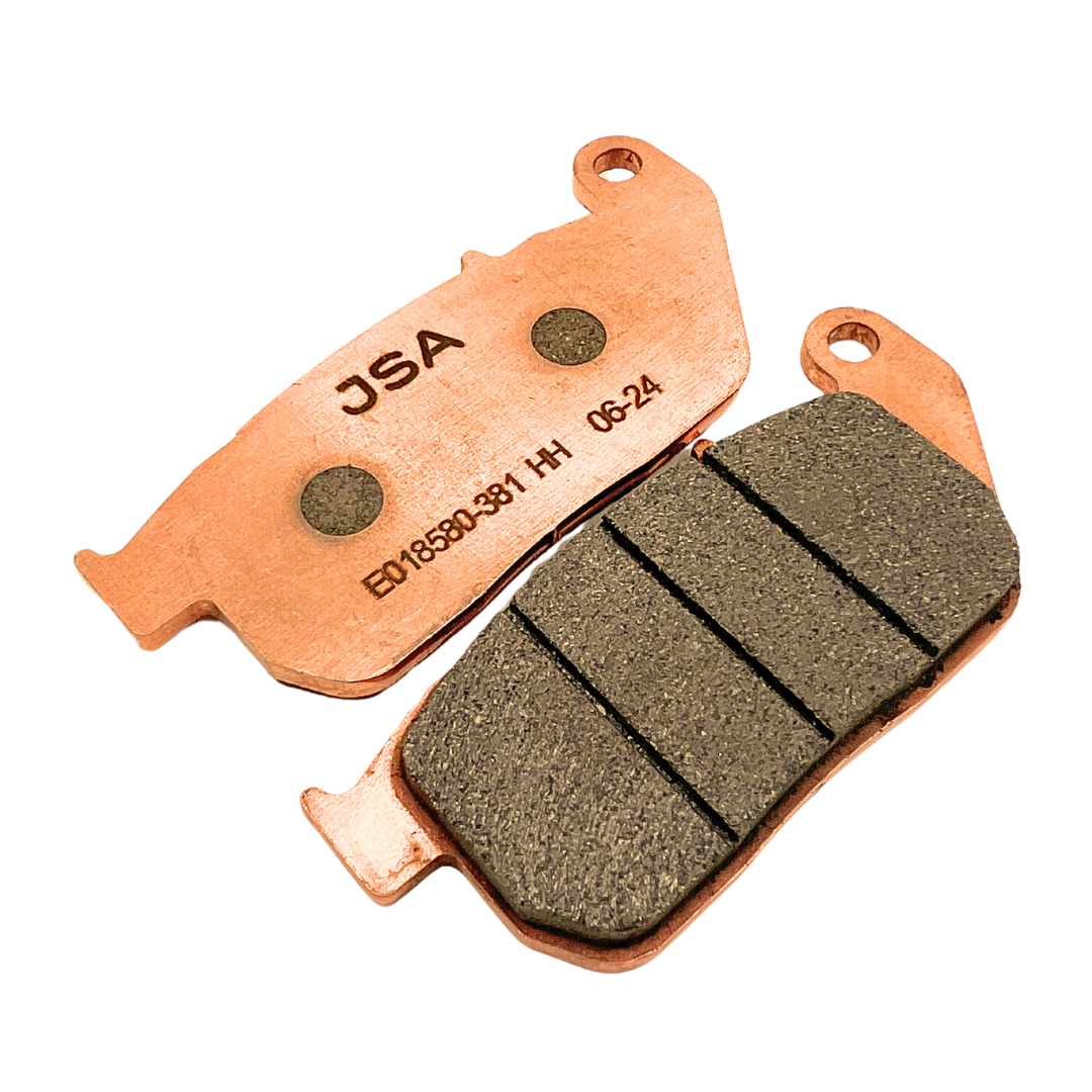 JSA 381 HH Motorcycle Brake Pads, Double Carbon Compound Brake Pads for Front,Fits Harley Davidson Models XL Sporster Custom,Low,Roadster,Nightster.