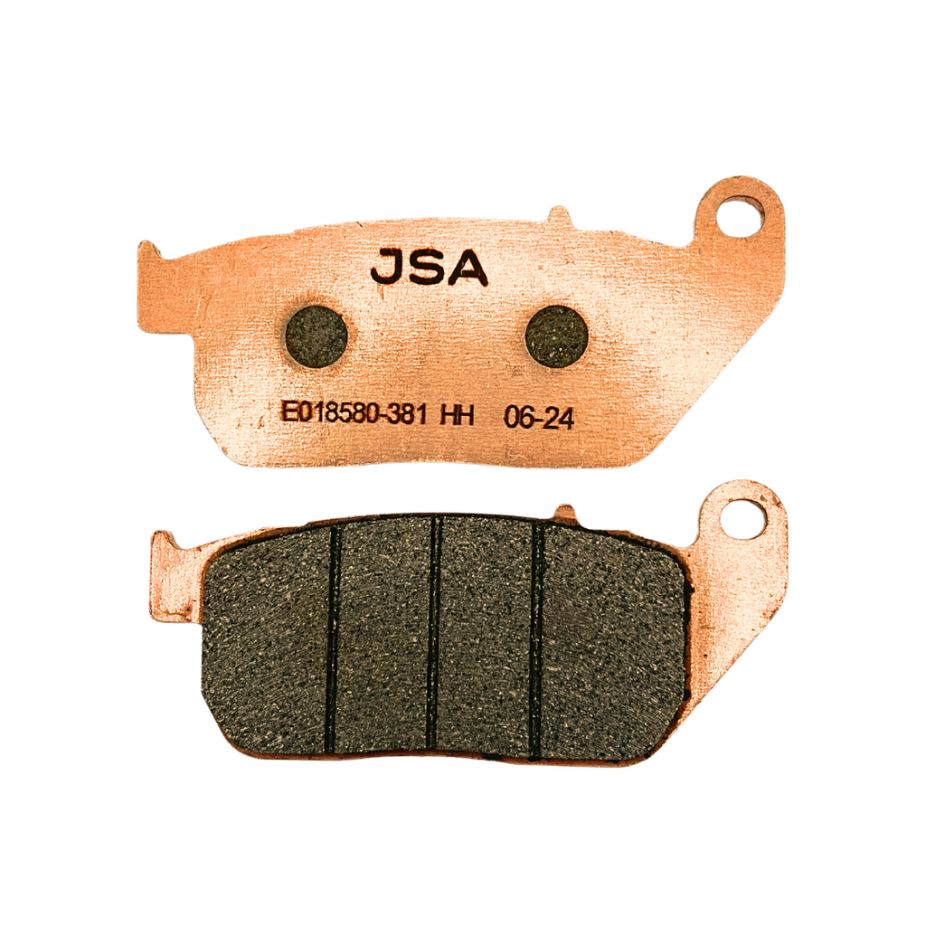 JSA 381 HH Motorcycle Brake Pads, Double Carbon Compound Brake Pads for Front,Fits Harley Davidson Models XL Sporster Custom,Low,Roadster,Nightster.