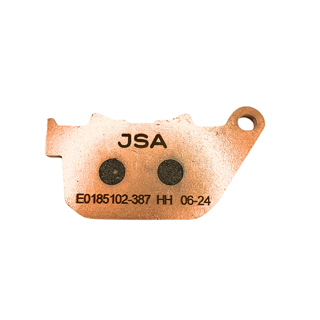 JSA Motorcycle Brake Pads Set, JSA 387, HH Double Carbon Compound, High Performance, Copper Plate, JSA 387