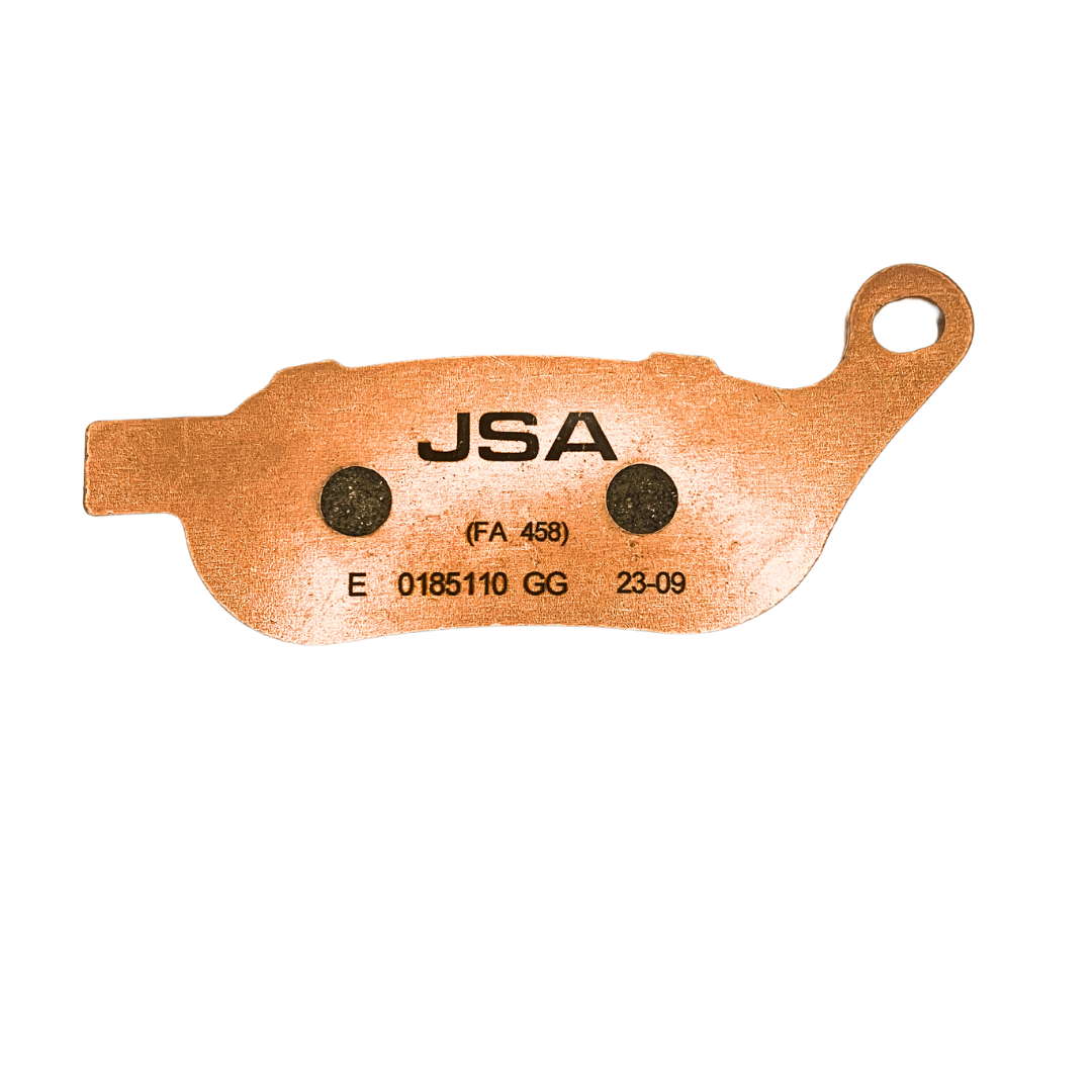 JSA 458 HH Motorcycle Brake Pads, Harley Davidson Brake Pads Fits, Softail Deluxe, Classic, Fat Boy, Dyna, Heritage Softail, Electra Glide, JSA 458.