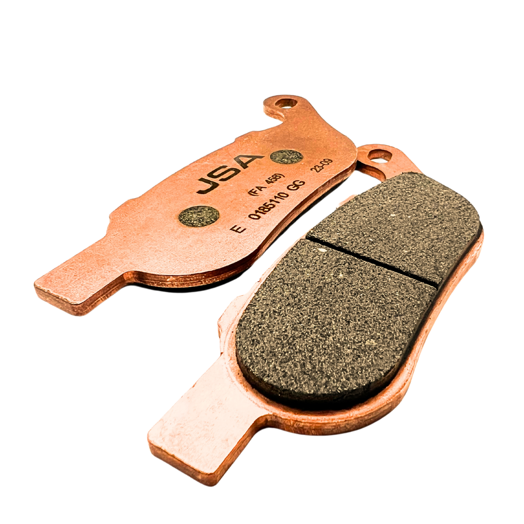 JSA 458 HH Motorcycle Brake Pads, Harley Davidson Brake Pads Fits, Softail Deluxe, Classic, Fat Boy, Dyna, Heritage Softail, Electra Glide, JSA 458.